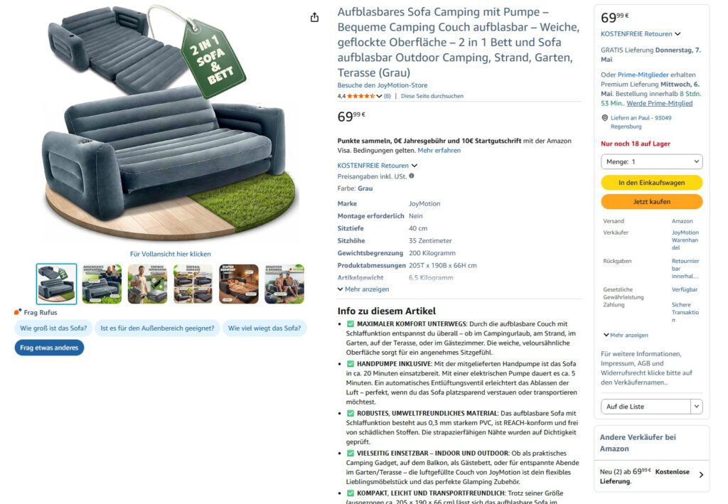 Freelancer Amazon Listing